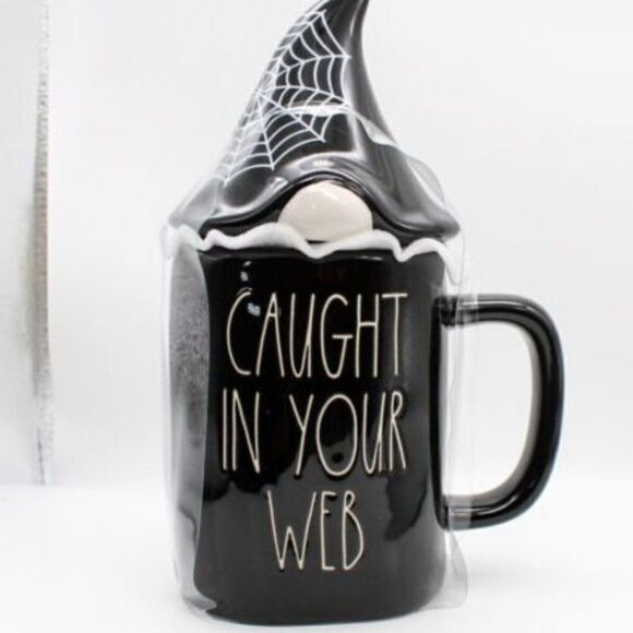 RAE DUNN Caught In Your Web Figural Mug - Picture 1 of 1